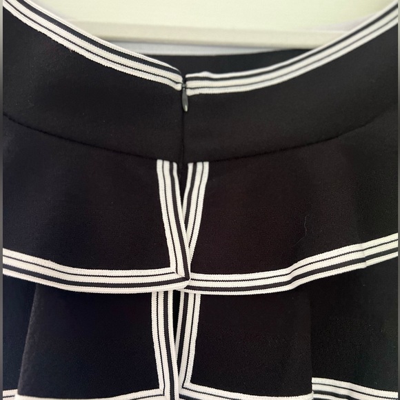 Rebecca Valance Off-the-Shoulser Ruffle Dress in Black - Picture 7 of 9